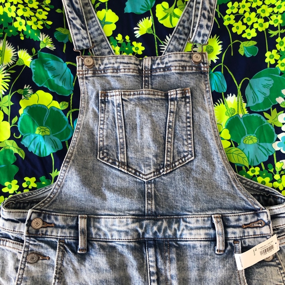 Old Navy Distressed Overalls